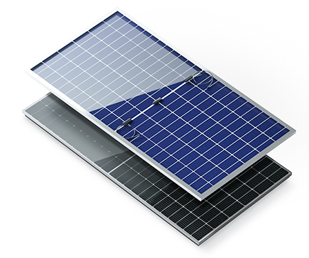 painel solar de vidro duplo