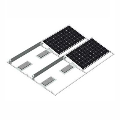 Sistema de estrutura de montagem de painel solar plana