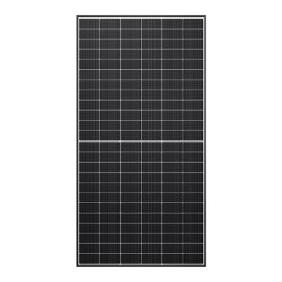 Equipamento de painel solar monofacial com estrutura preta 610W ~ 640W