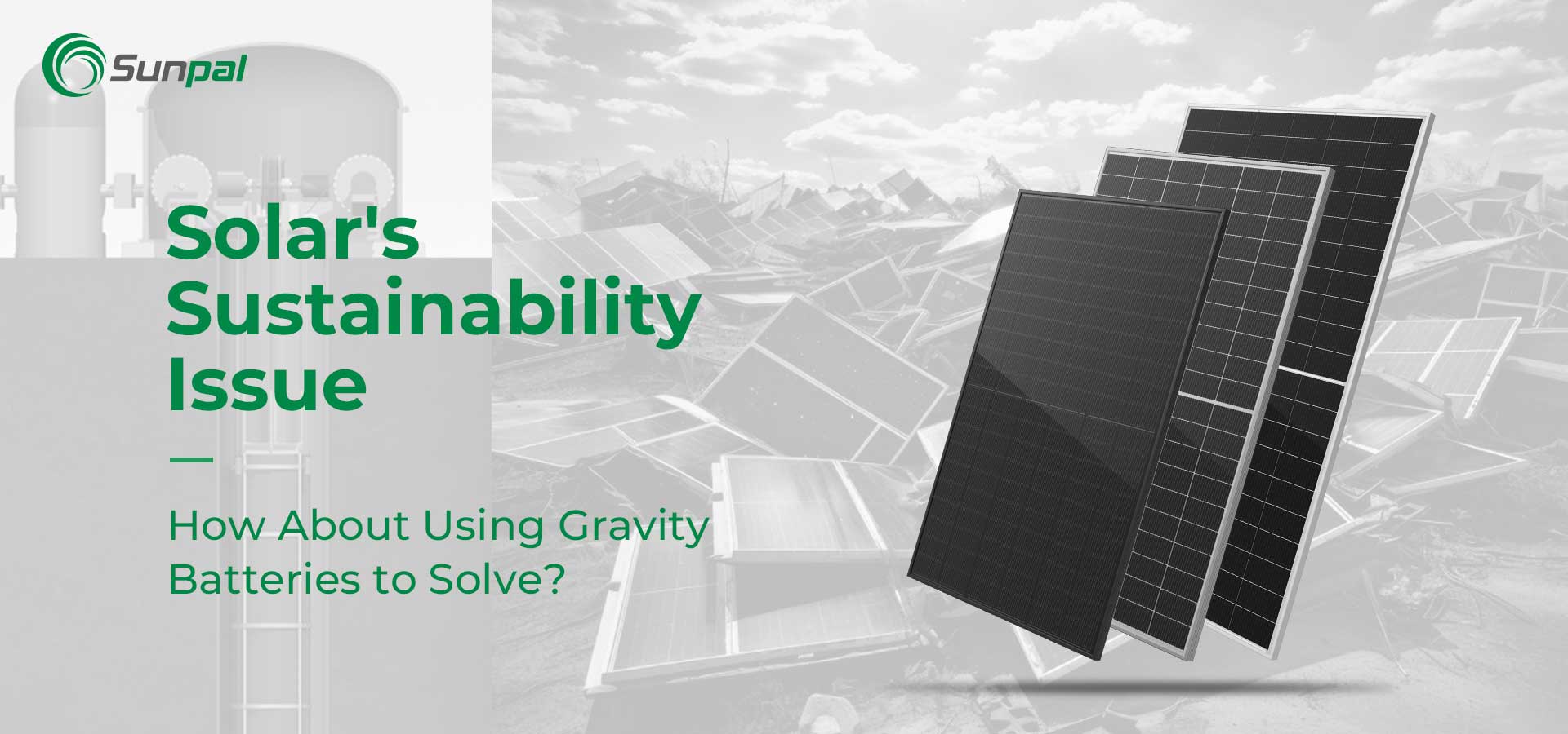 Questão de Sustentabilidade da Solar | Use baterias de gravidade para lidar com isso?